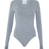 Body Femme Col U Manches Mitaines