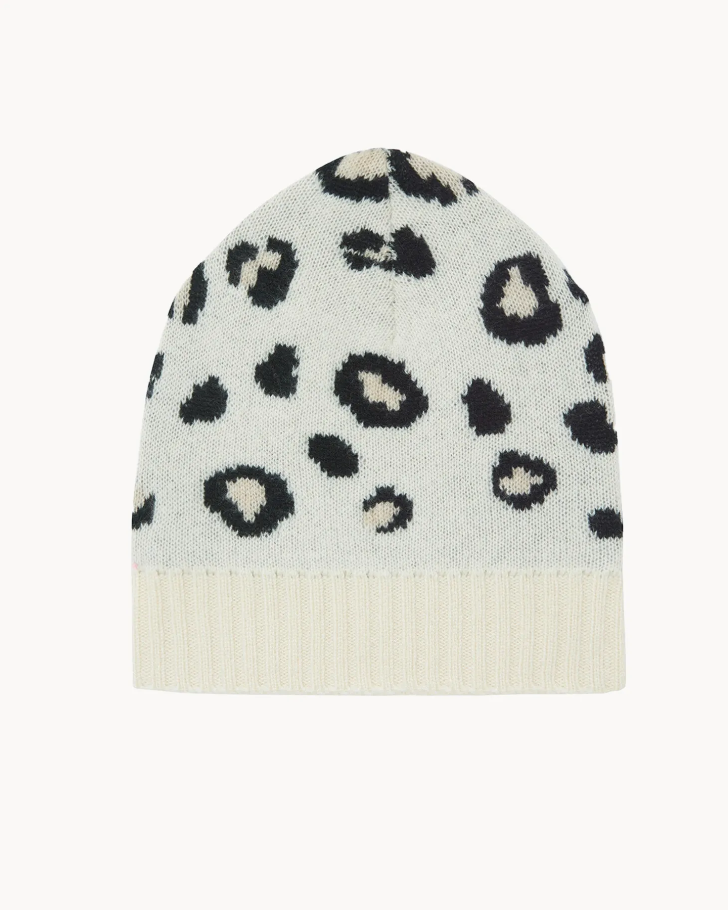 Bonnet Cachemire Imprime Leopard