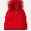 Bonnet Cachemire Pompon Mixte