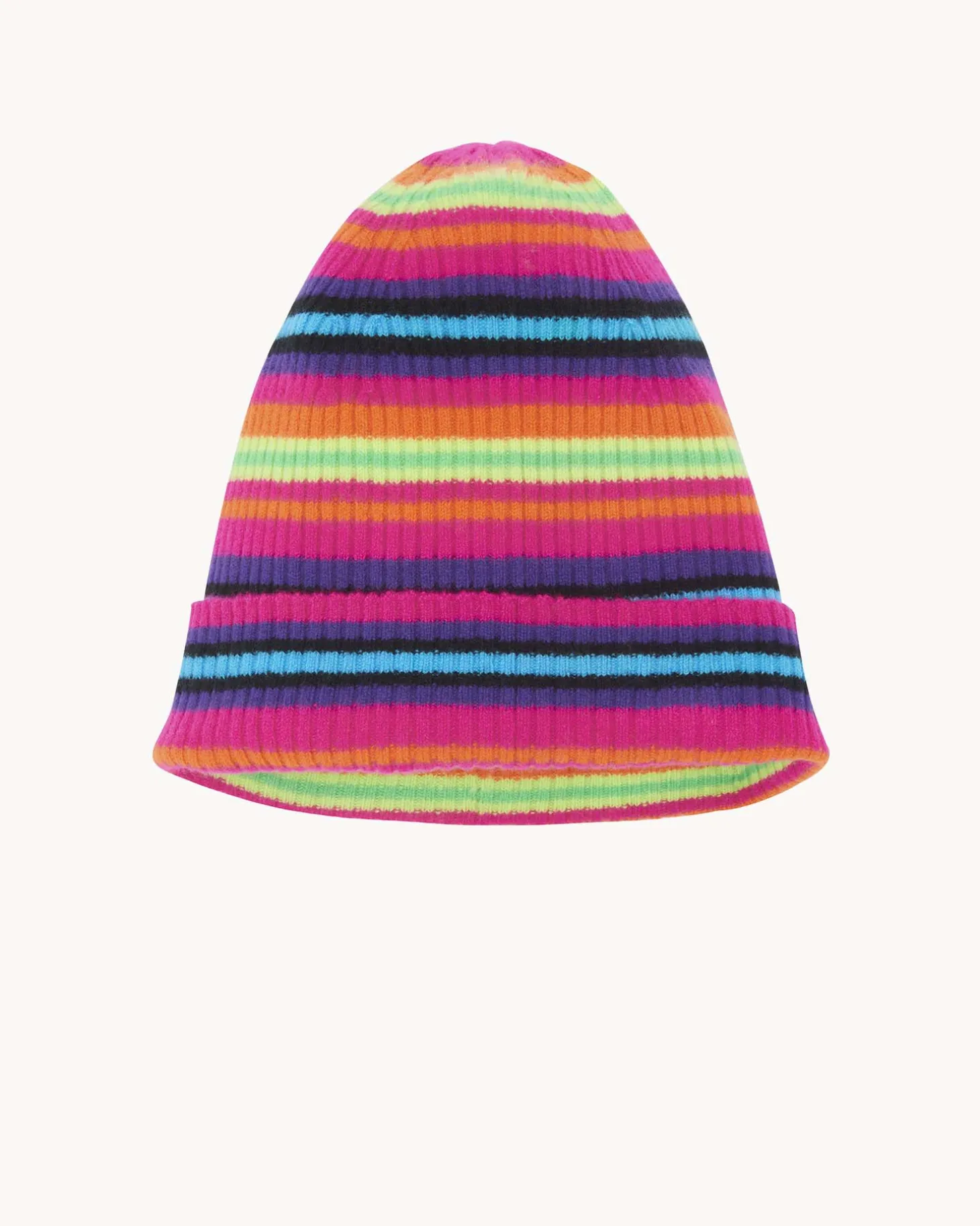 Bonnet Cachemire Raye, 2 Fils