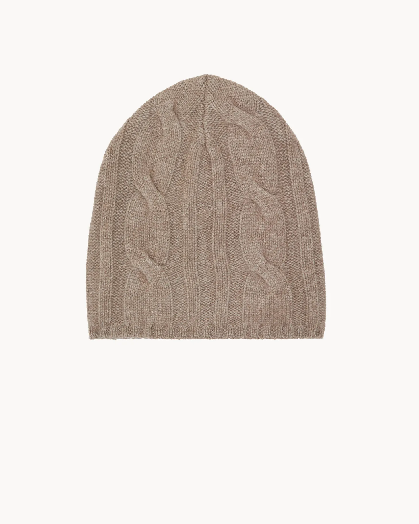 Bonnet Cachemire Uni Torsade, 8 Fils