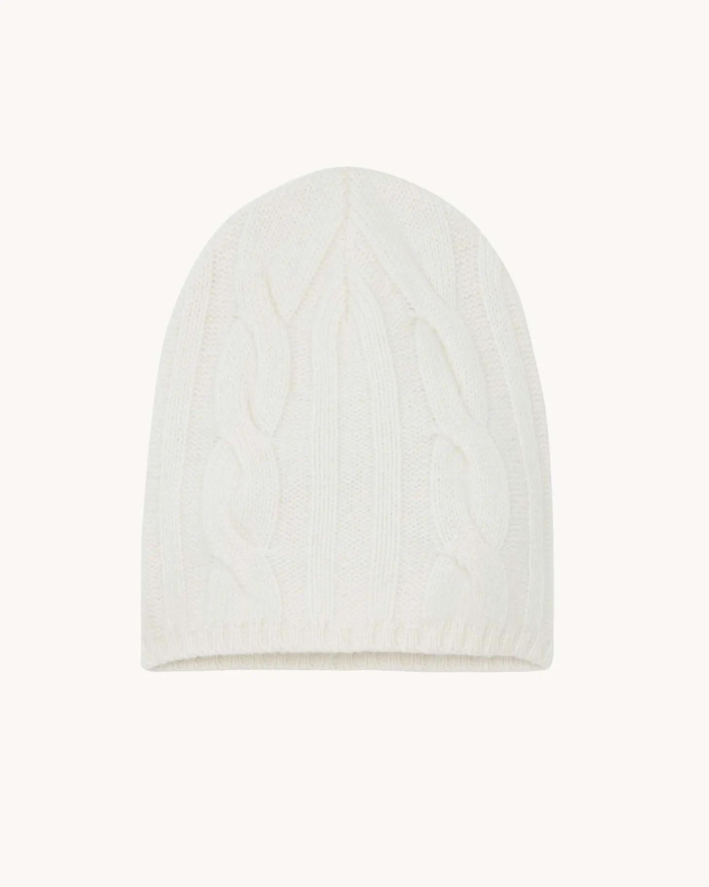 Bonnet Cachemire Uni Torsade