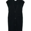 Cardigan Cachemire Col V Sans Manches