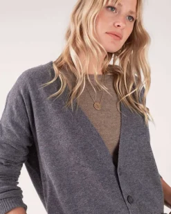 Cardigan Cachemire Manches Longues
