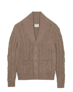 Cardigan Cachemire Mixte Col Chale