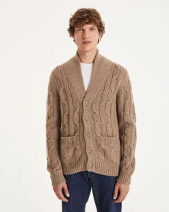 Cardigan Cachemire Mixte Col Chale