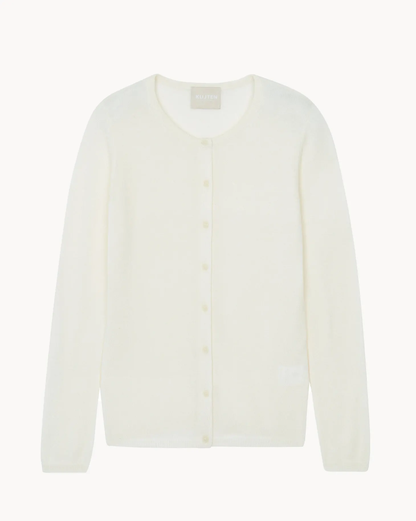 Cardigan Col Rond Manches Longues Basic