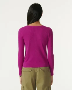 Cardigan Court Soie-Cachemire