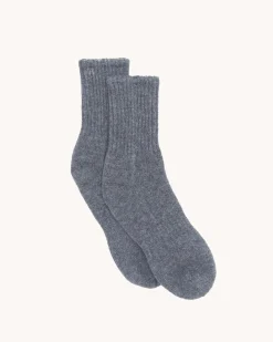 Chaussettes Cachemire Couleur Unie, 4 Fils