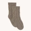 Chaussettes Cachemire Torsade, 6 Fils
