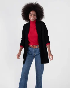 Gilet Cachemire Col Chale Oversize