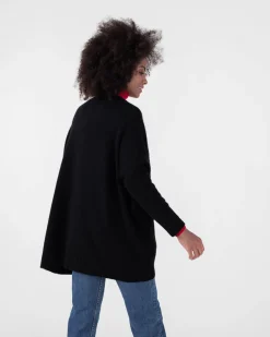 Gilet Cachemire Col Chale Oversize