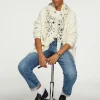 Gilet Cachemire Longs Bords Franges