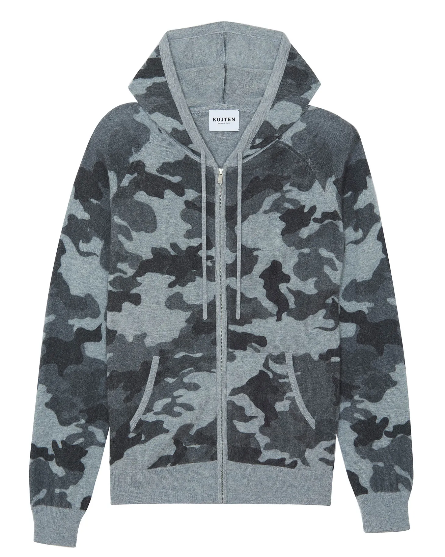 Gilet Capuche Zippe Manches Longues