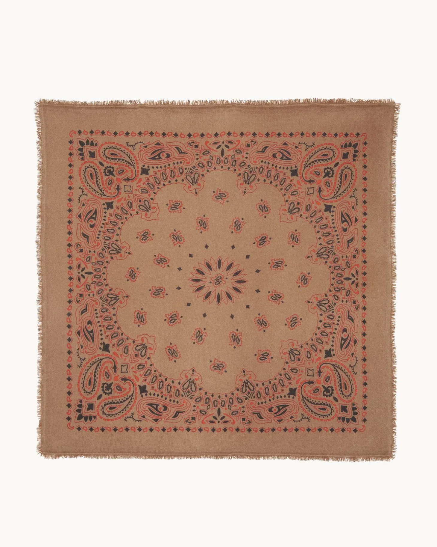 Grand Bandana Cachemire, 2 Fils
