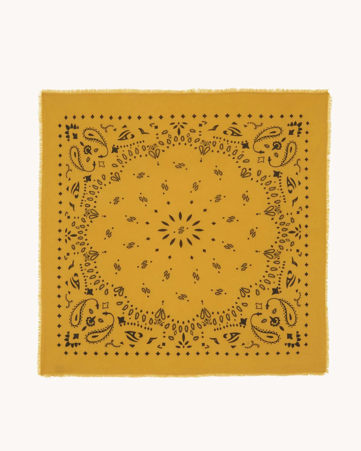 Grand Bandana Cachemire Imprime, 2 Fils