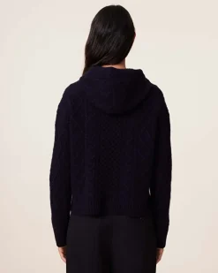 Hoodie Cachemire Torsade, 8 Fils