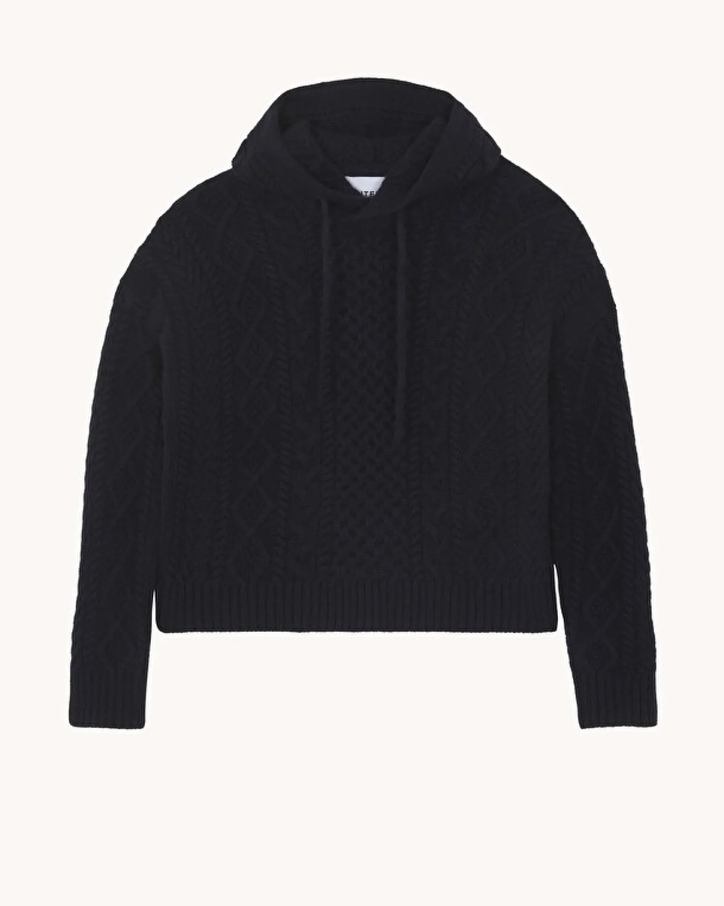 Hoodie Cachemire Torsade, 8 Fils