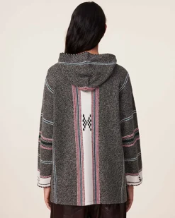 Hoodie Oversize Cachemire Jacquard, 6 Fils