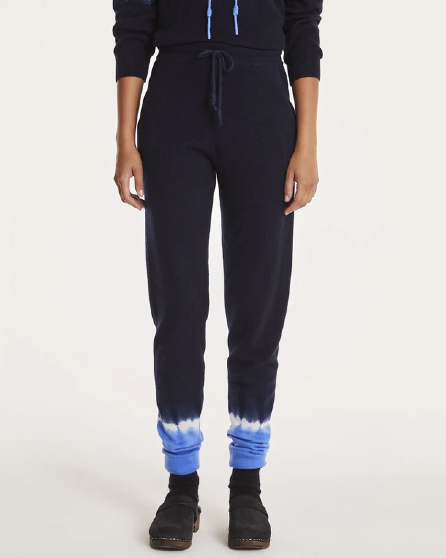 Jogging Cachemire Femme Bicolore