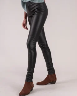 Legging Cuir Femme