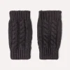 Mitaines Cachemire Courtes Torsades, 12 Fils