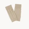 Mitaines Cachemire Courtes Torsades, 12 Fils