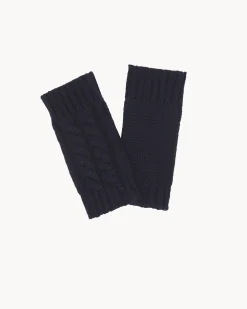 Mitaines Cachemire Courtes Torsades, 12 Fils