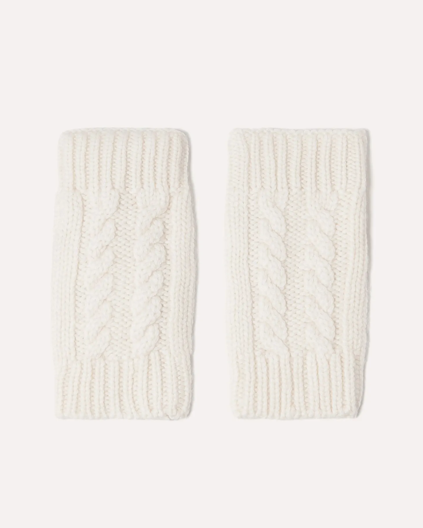 Mitaines Cachemire Courtes Torsades, 12 Fils