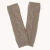 Mitaines Cachemire Unies Torsadees, 8 Fils