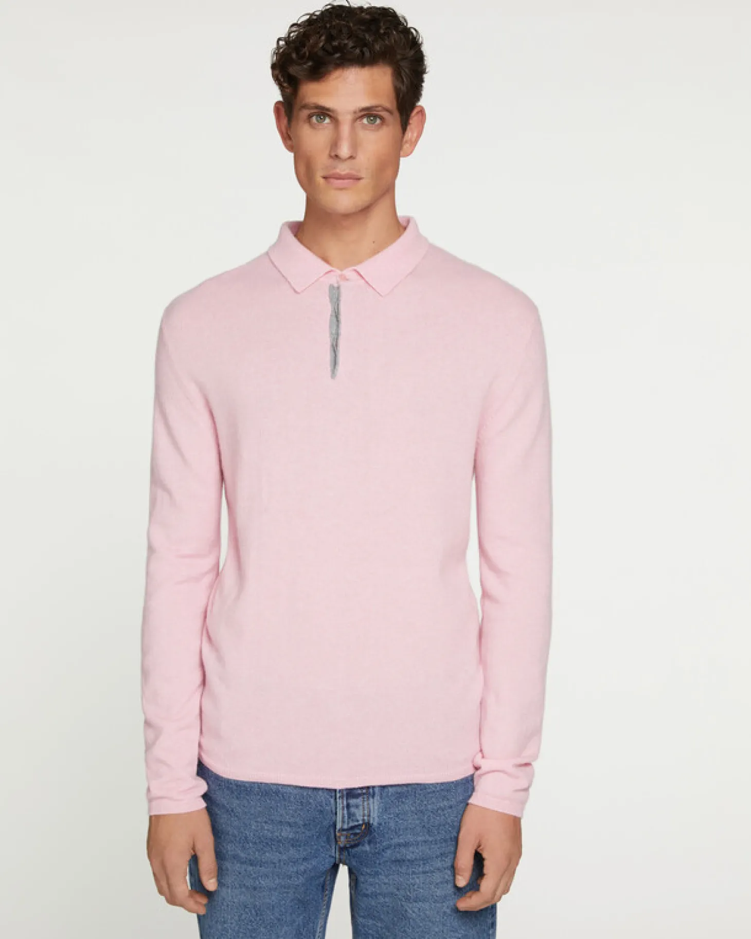 Polo Cachemire Homme Manches Longues