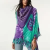 Poncho A Franges Cachemire