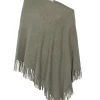 Poncho A Franges En Cachemire