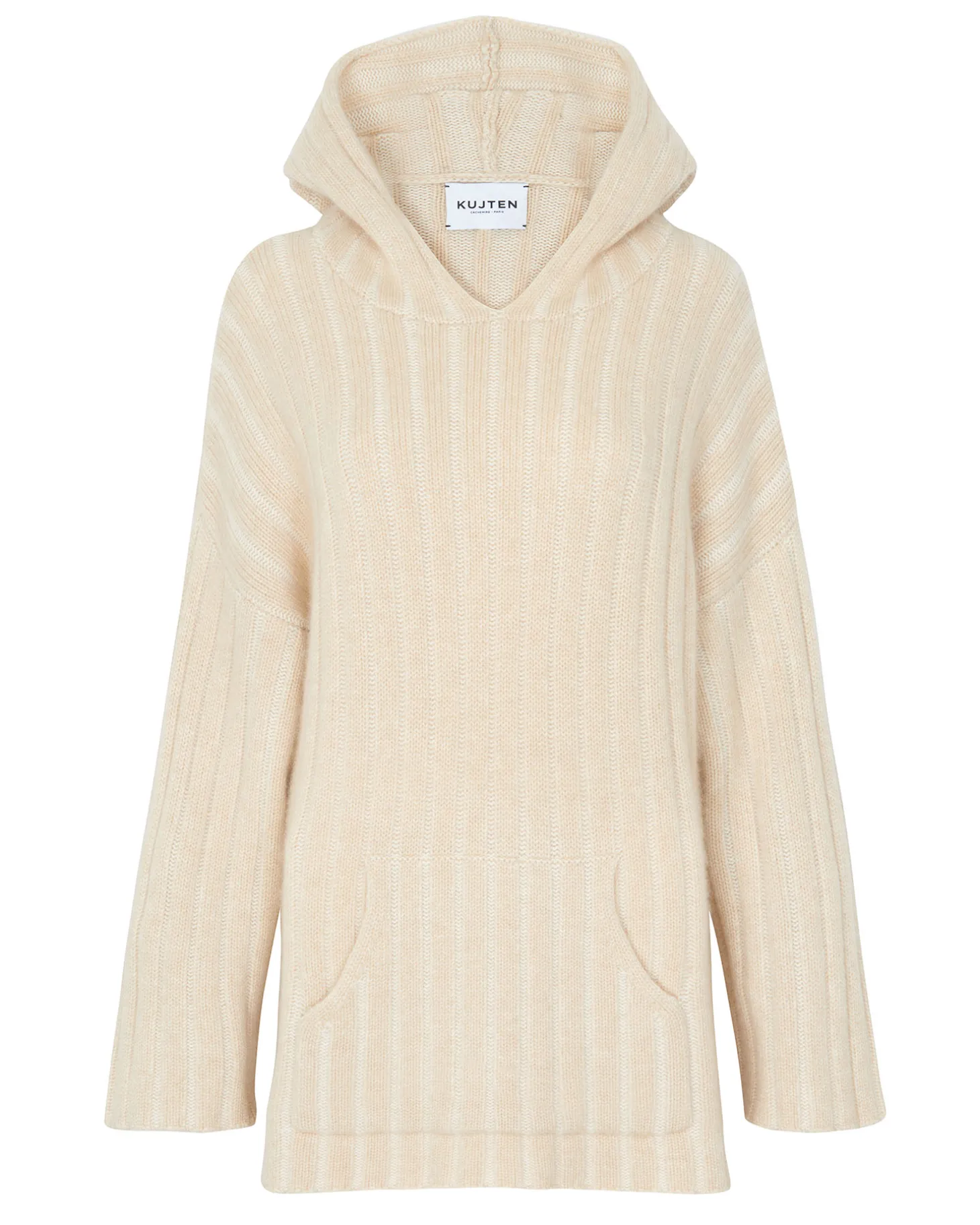 Poncho Cachemire A Capuche Femme