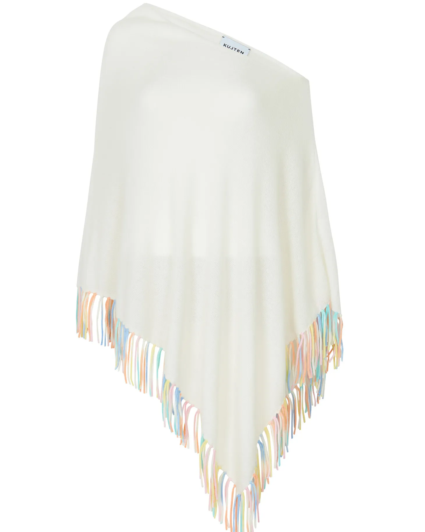Poncho Cachemire A Franges