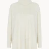 Poncho Cachemire Oversize Col Roule, 6 Fils