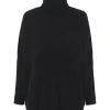 Poncho Cachemire Oversize Col Roule