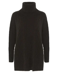 Poncho Cachemire Oversize Col Roule