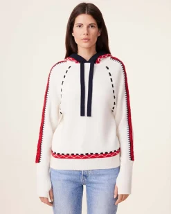 Pull A Capuche Cachemire, 6 Fils