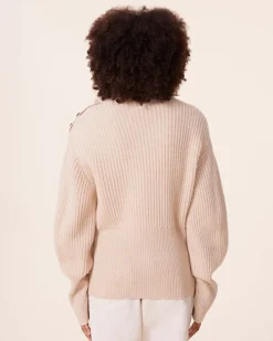 Pull Cachemire Col Cheminee, 6 Fils