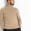 Pull Cachemire Col Montant Homme Uni