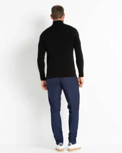 Pull Cachemire Col Montant Homme Uni