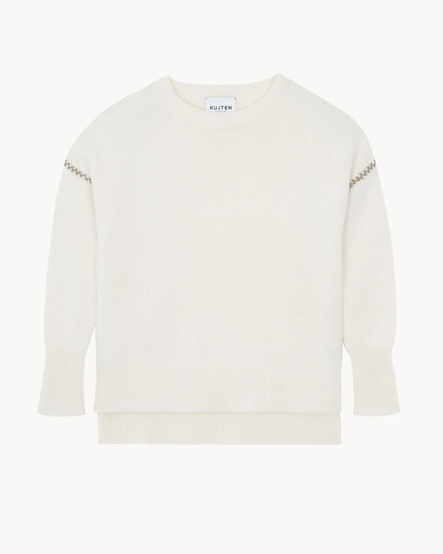 Pull Cachemire Col Rond, 6 Fils
