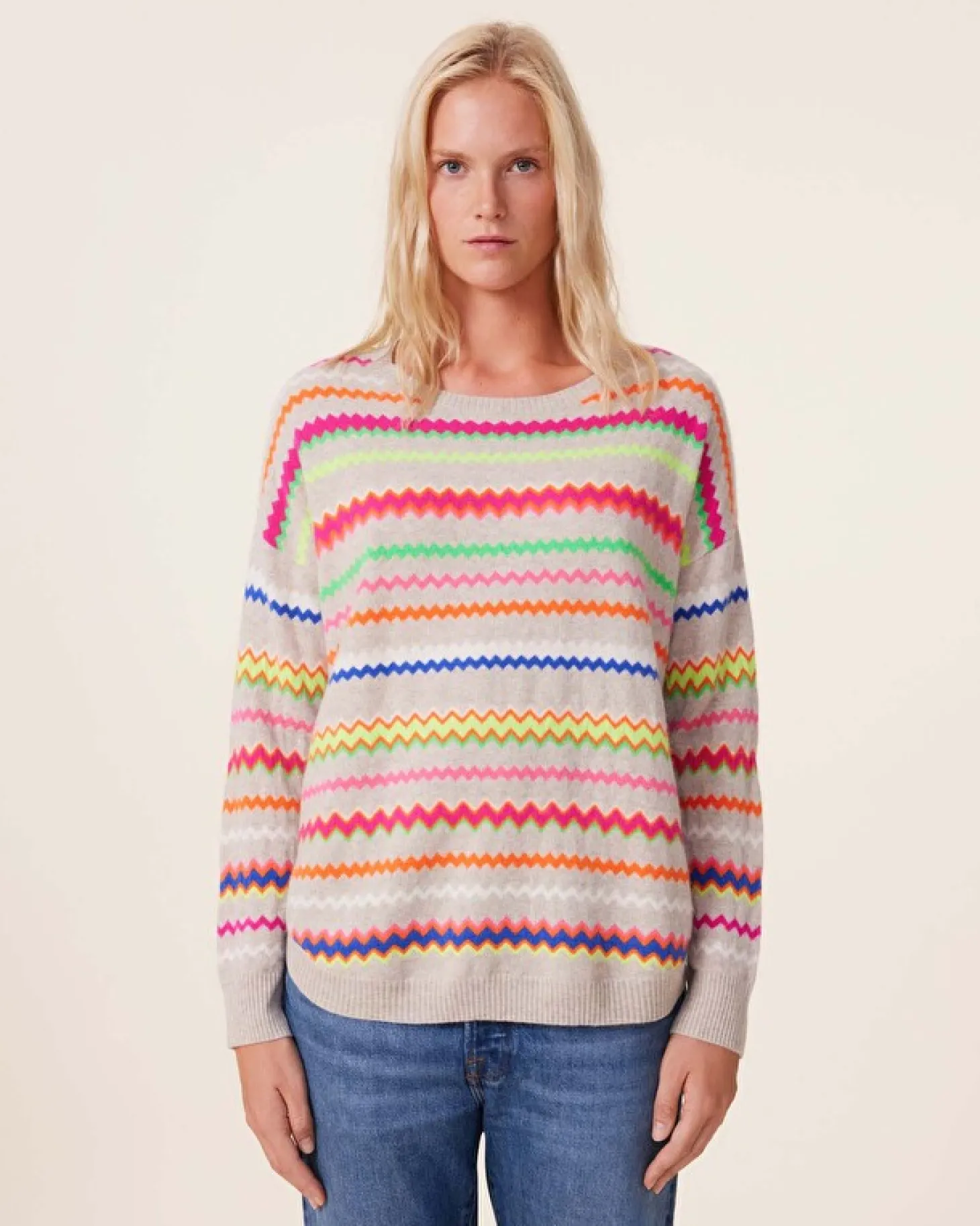 Pull Cachemire Col Rond, 2 Fils