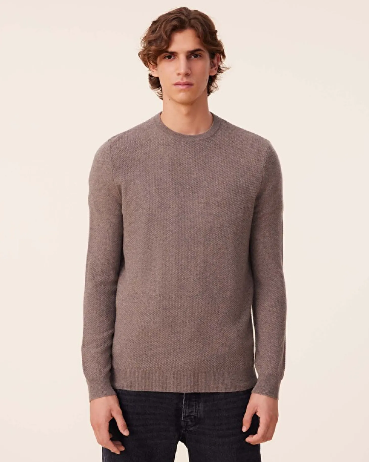 Pull Cachemire Col Rond, 2 Fils