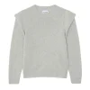 Pull Cachemire Col Rond A Epaulettes
