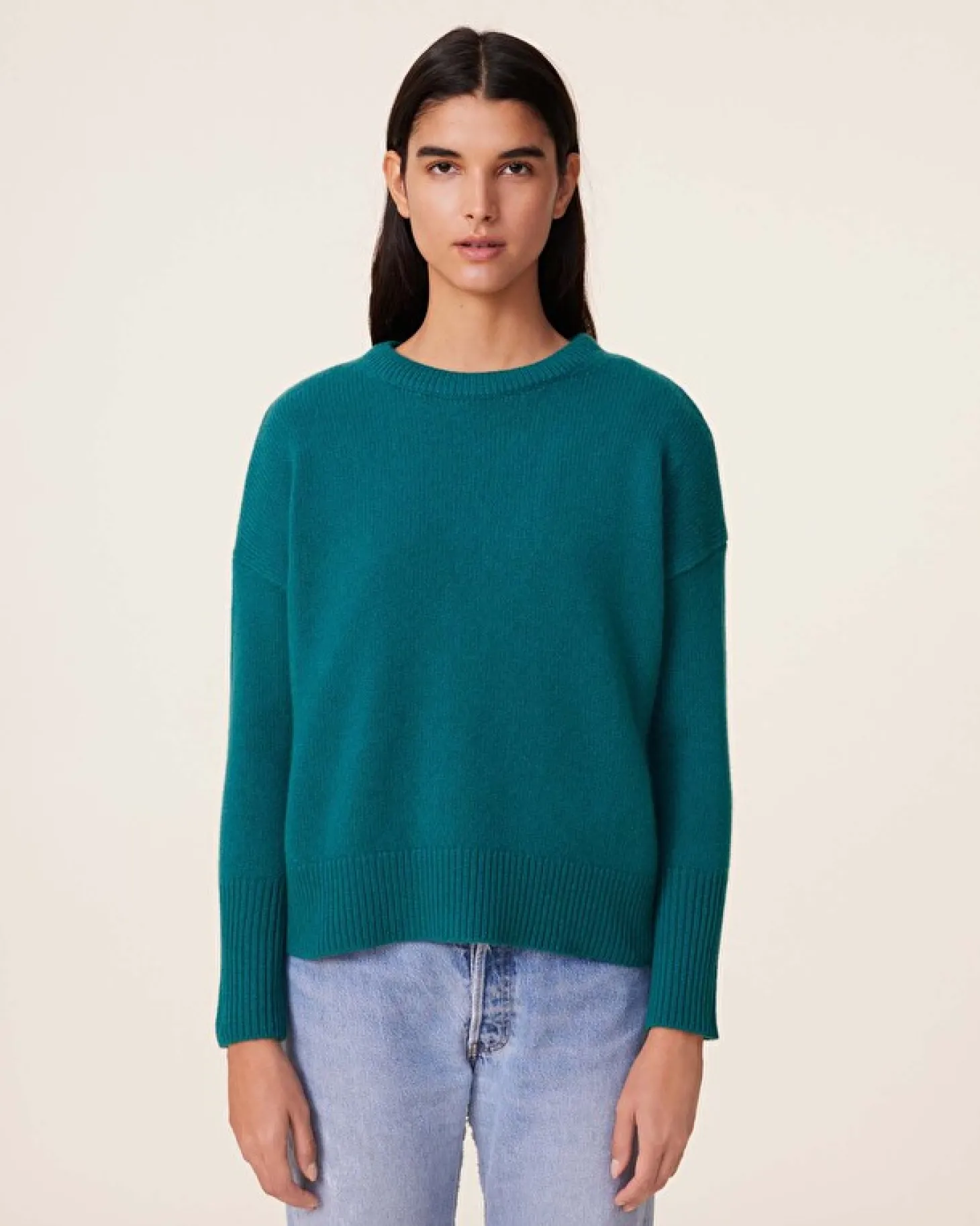 Pull Cachemire Col Rond Femme, 4 Fils