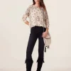 Pull Cachemire Col Rond Imprime, 2 Fils