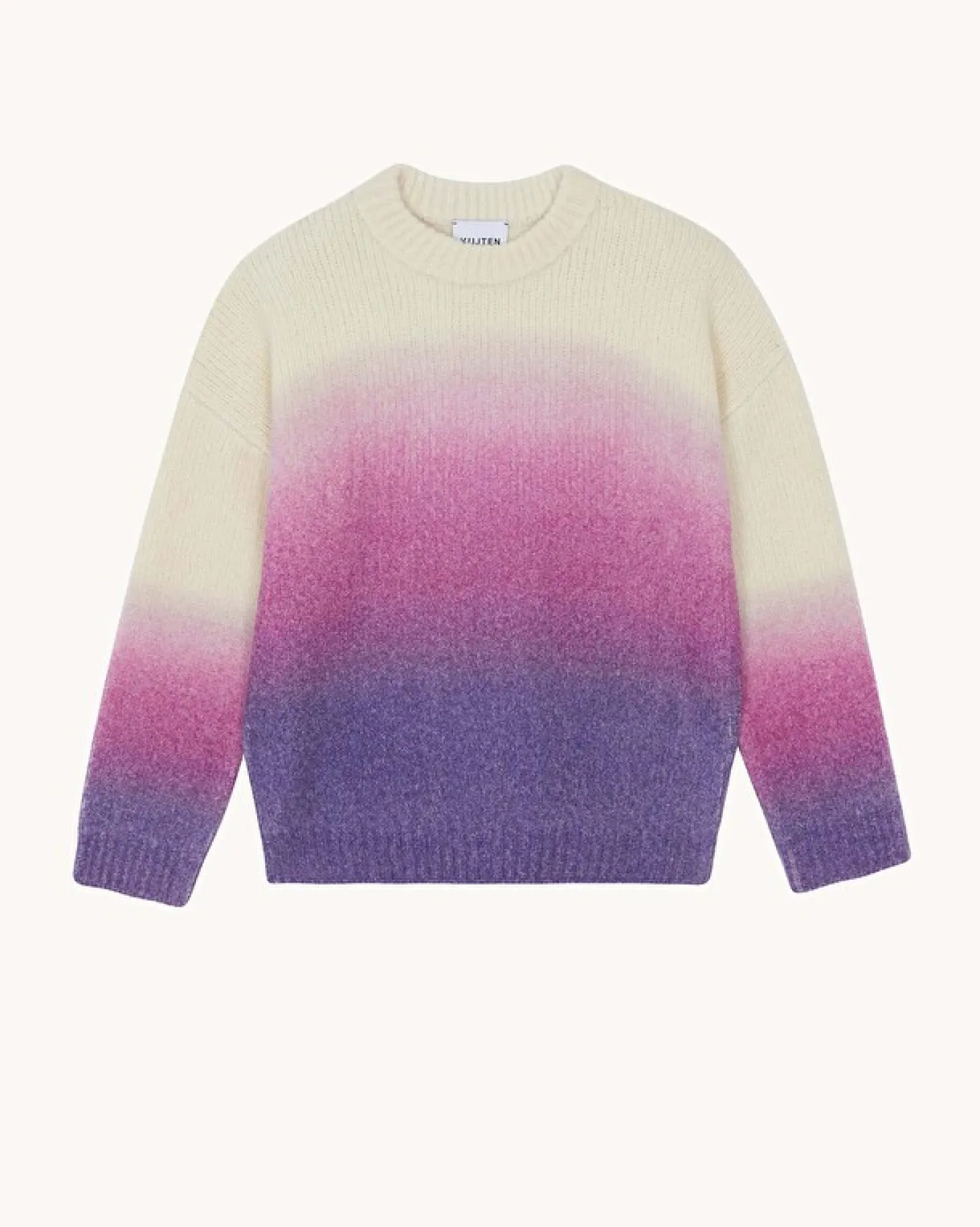 Pull Cachemire Col Rond Jersey Boucle, 2 Fils