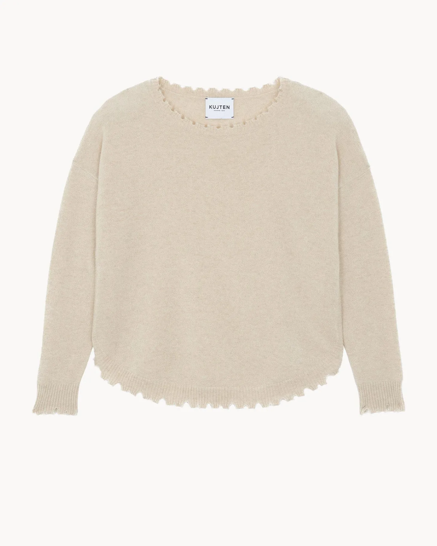 Pull Cachemire Col Rond Liquette, 2 Fils